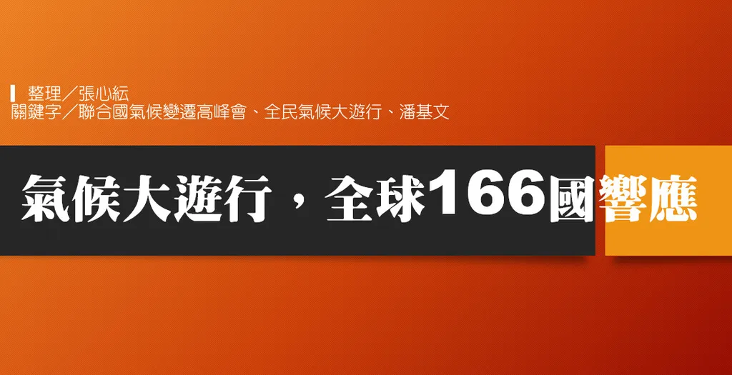 氣候大遊行,全球166國響應
