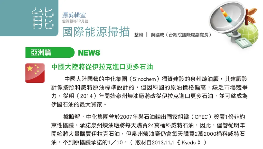 能源剪輯室-國際能源掃描